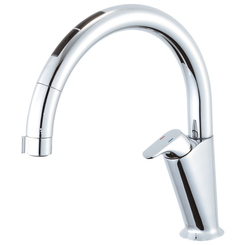 LIXIL キッチン用水栓金具 吐水口引出式（ハンドシャワー付） グースネック（エコハンドル）  - 4