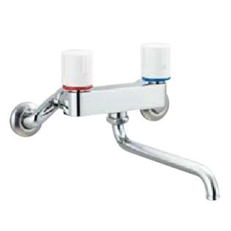 洗面器・手洗器 LIXIL(リクシル) INAX 台付 吐水口引出式シングルレバー混合水栓 eモダン エコハンドル 呼び径13mm 吐水口長 - 1